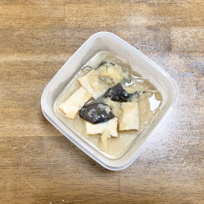 厚揚げレシピ なすと厚揚げのみぞれ煮